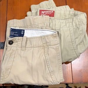 American Eagle Khaki pants, and Khaki joggers